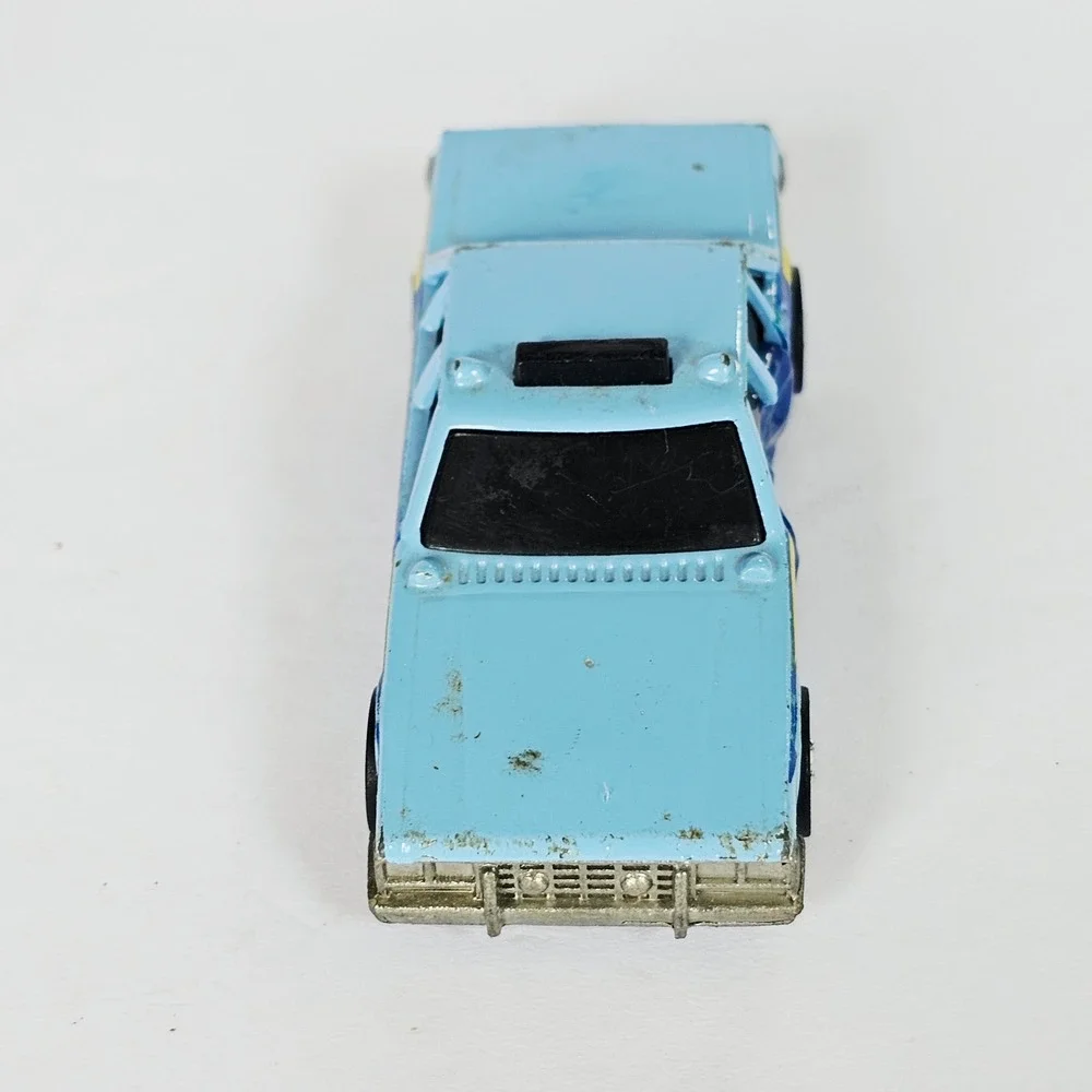 1983 Hot Wheels Crack-Ups State Police Blue Diecast Cruiser Car Vintage Toy